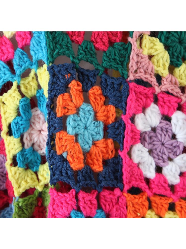 Multicolor Hand Made Crochet Cardigan