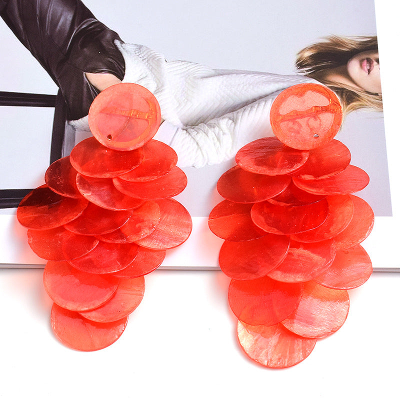 Shell Earrings | Multicolor Dangle