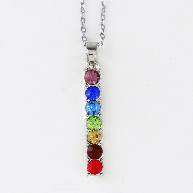 Crystal Beads 7 Chakra Pendants