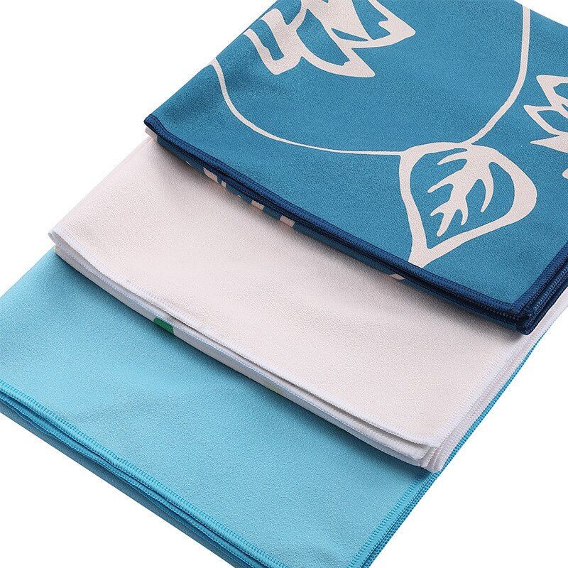 Yoga Towel- Mat!  63cm Printed Yoga Mat in Non - Slip Microfiber