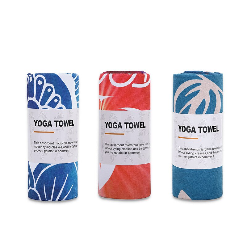 Yoga Towel- Mat!  63cm Printed Yoga Mat in Non - Slip Microfiber