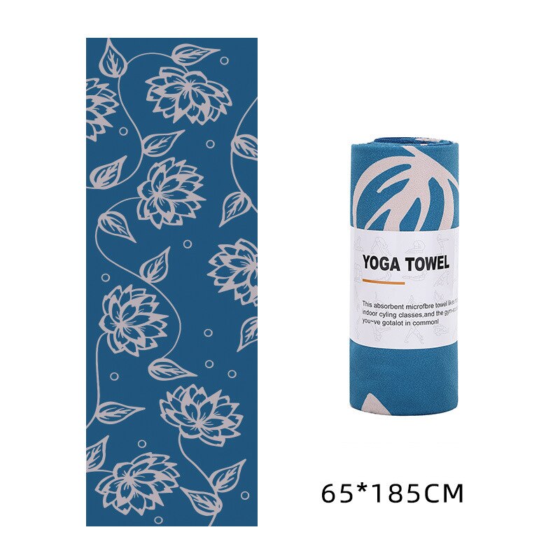 Yoga Towel- Mat!  63cm Printed Yoga Mat in Non - Slip Microfiber