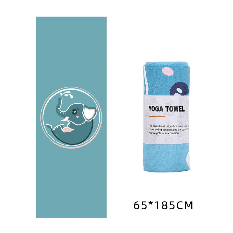 Yoga Towel- Mat!  63cm Printed Yoga Mat in Non - Slip Microfiber