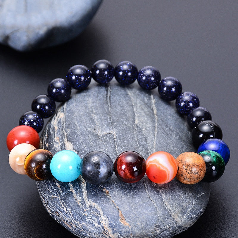 Eight Planets Natural Stone Bracelet