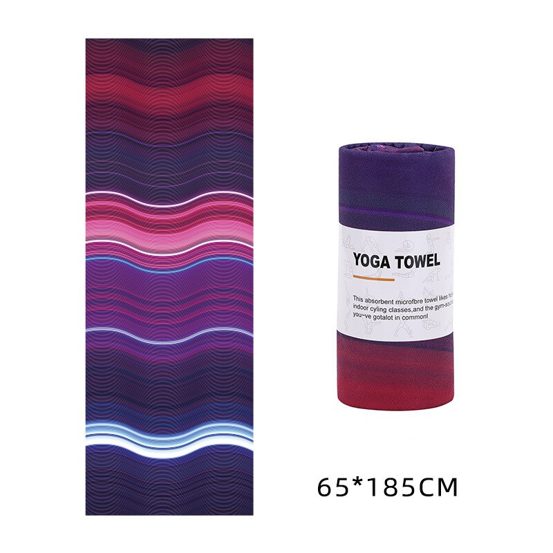 Yoga Towel- Mat!  63cm Printed Yoga Mat in Non - Slip Microfiber